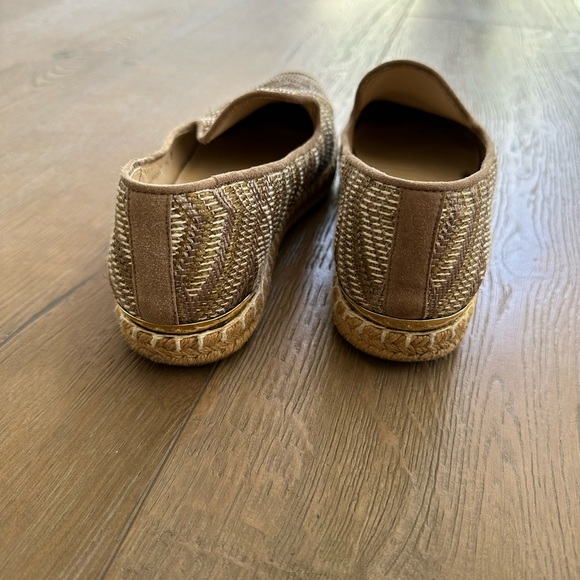 Stuart Weitzman mettalic espadrilles, size 4.5 - Picture 4 of 6